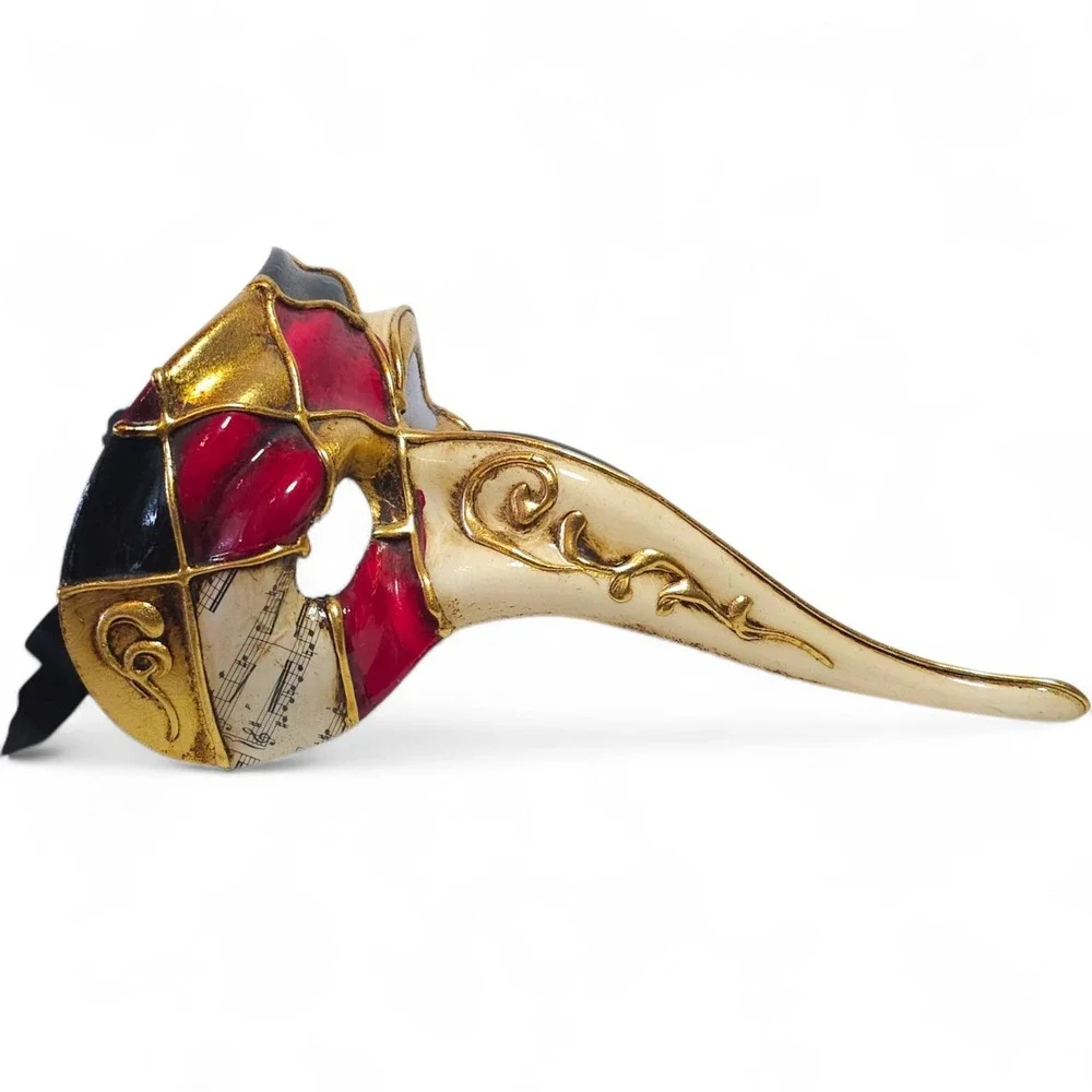 Venetian Plague Doctor Mask Medico Della Peste Hand Paint Italy Maschera Galeone